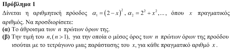 Εκφώνηση: Ευκλείδης 2016, Β΄ Λυκείου, θέμα 1