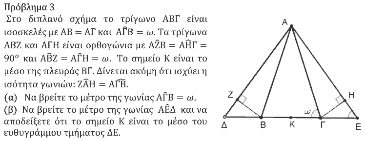 Εκφώνηση θέματος 3, Ευκλείδης 2025, Β΄ Γυμνασίου
