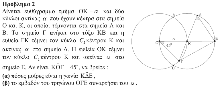 Εκφώνηση θέματος 2, Θαλής 2016, Γ΄ Γυμνασίου
