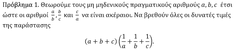 Εκφώνηση θέματος 1, Θαλής 2023, Α΄ Λυκείου